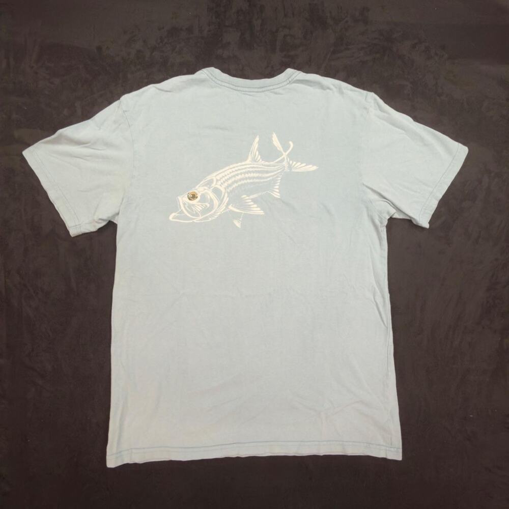 Patagonia Mens M Tarpon Fish Graphic T-Shirt Organic Cotton Made USA